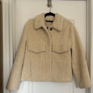 Zara Beige Teddy Jacket